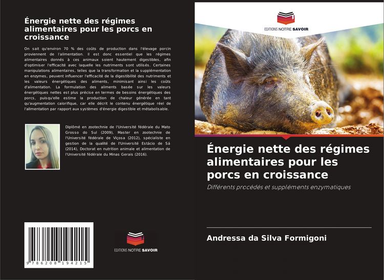Produktbild: &Eacute;nergie nette des r&eacute;gimes alimentaires pour les porcs en croissance