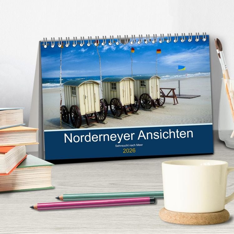 Produktbild: Norderneyer Ansichten (Tischkalender 2026 DIN A5 quer), CALVENDO Monatskalender