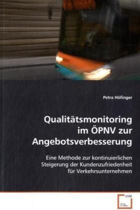 Produktbild: H&ouml;finger, P: Qualit&auml;tsmonitoring im &Ouml;PNV zur Angebotsverbess