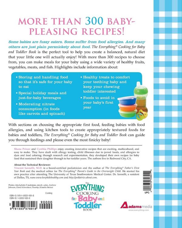 Produktbild: The Everything Cooking for Baby and Toddler Book