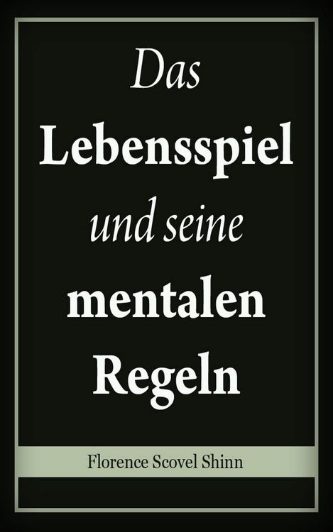 Produktbild: Das Lebensspiel und seine mentalen Regeln