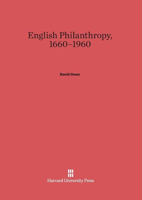 Produktbild: English Philanthropy, 1660-1960