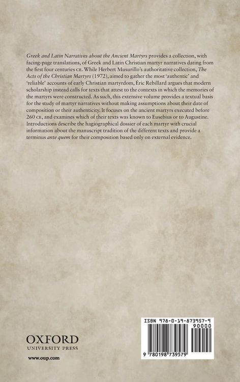 Produktbild: Greek & Lat Narrat Ancient Martyr Oect C