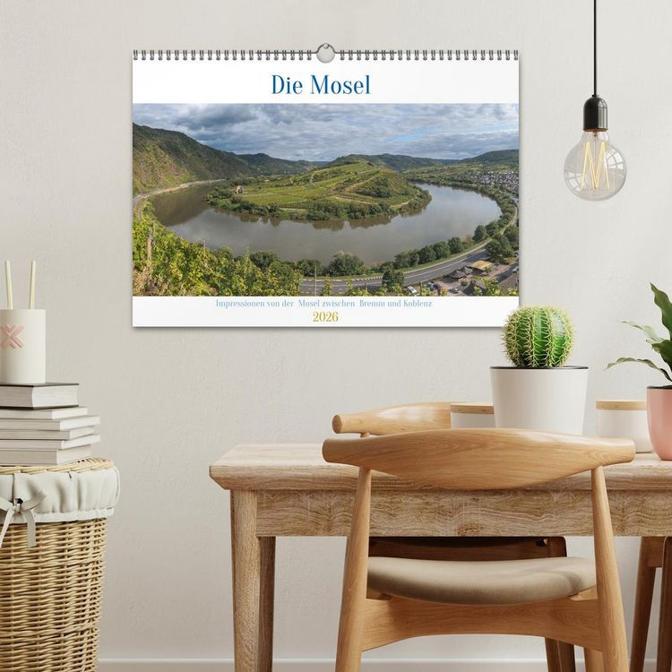 Produktbild: Die Mosel zwischen Bremm und Koblenz (Wandkalender 2026 DIN A3 quer), CALVENDO Monatskalender