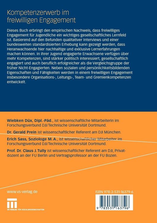 Produktbild: Kompetenzerwerb im freiwilligen Engagement