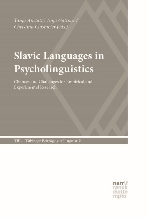 Produktbild: Slavic Languages in Psycholinguistics