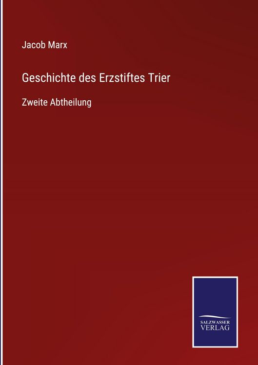 Produktbild: Geschichte des Erzstiftes Trier