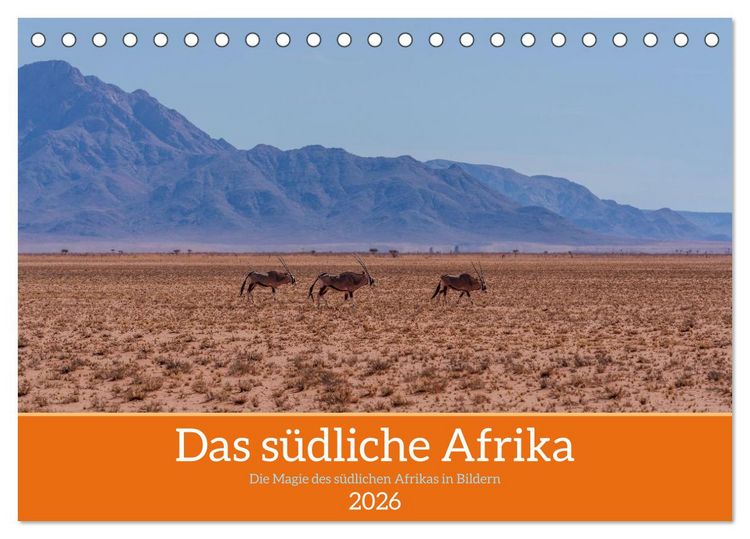 Produktbild: Das s&uuml;dliche Afrika 2026 (Tischkalender 2026 DIN A5 quer), CALVENDO Monatskalender