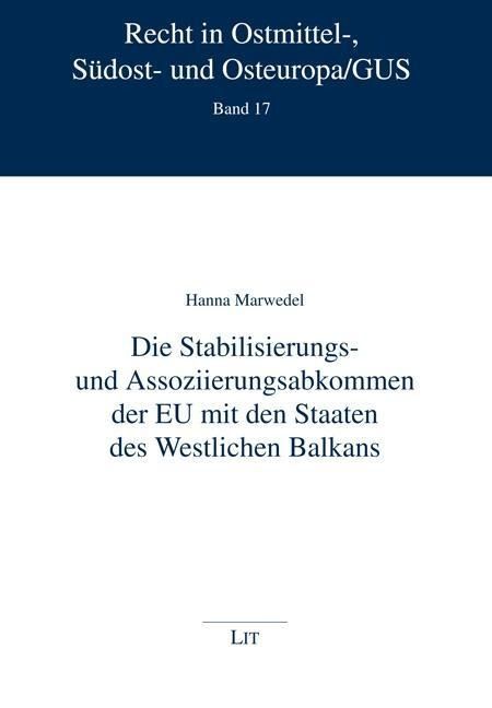 Produktbild: Marwedel, H: Stabilisierungs- und Assoziierungsabkommen