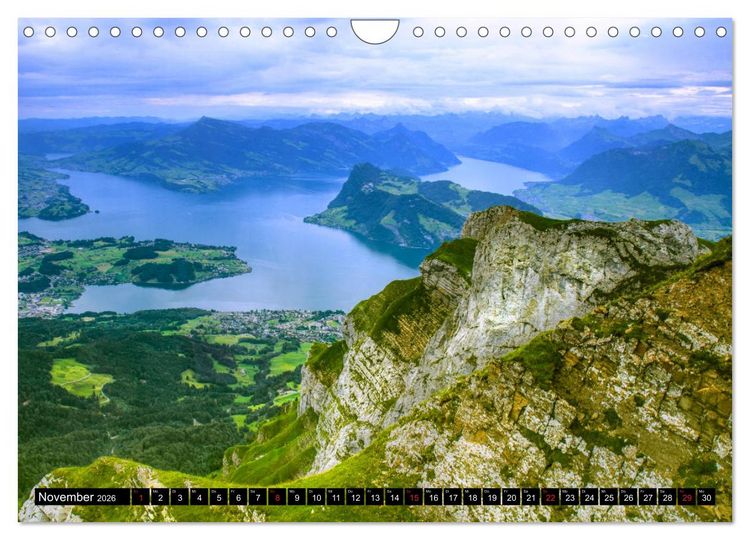 Produktbild: Schweizer Sch&ouml;nheiten (Wandkalender 2026 DIN A4 quer), CALVENDO Monatskalender