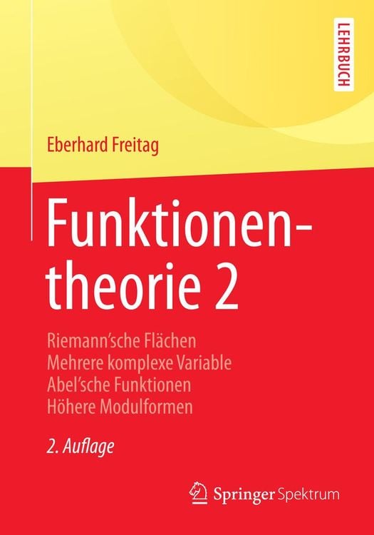 Produktbild: Funktionentheorie 2