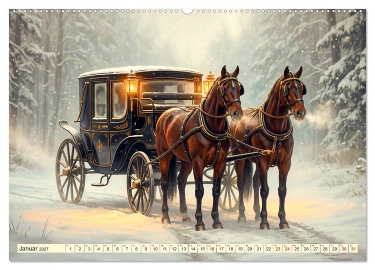 Produktbild: Nostalgisch auf Reisen (hochwertiger Premium Wandkalender 2027 DIN A2 quer), Kunstdruck in Hochglanz