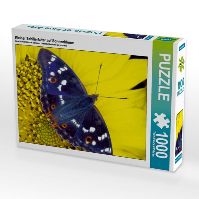 Produktbild: CALVENDO Puzzle Kleiner Schillerfalter auf Sonnenblume | 1000 Teile Lege-Gr&ouml;&szlig;e 64x48cm Foto-Puzzle f&uuml;r gl&uuml;ckliche Stunden