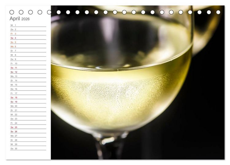 Produktbild: Wein (Tischkalender 2026 DIN A5 quer), CALVENDO Monatskalender