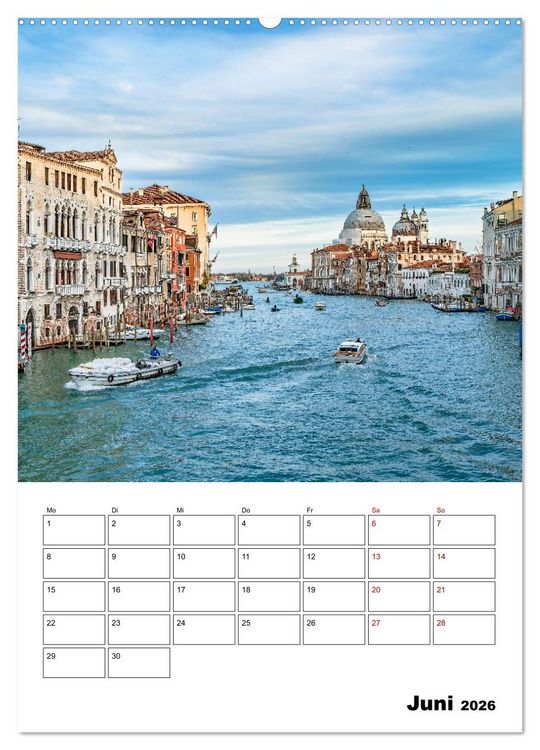 Produktbild: Venedig Kulisse der Serenissima - Terminplaner (Wandkalender 2026 DIN A2 hoch), CALVENDO Monatskalender