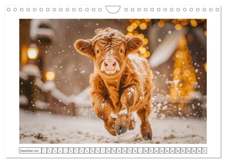 Produktbild: Schottische Hochland Rinder (Wandkalender 2026 DIN A4 quer), CALVENDO Monatskalender