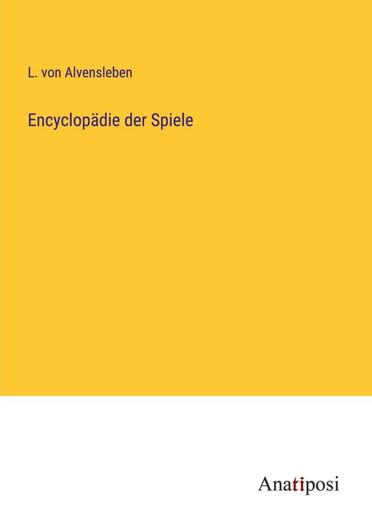 Produktbild: Encyclop&auml;die der Spiele