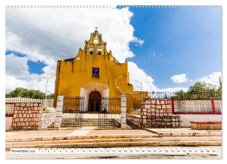 Produktbild: Unterwegs auf Yucatan Mexiko (hochwertiger Premium Wandkalender 2026 DIN A2 quer), Kunstdruck in Hochglanz