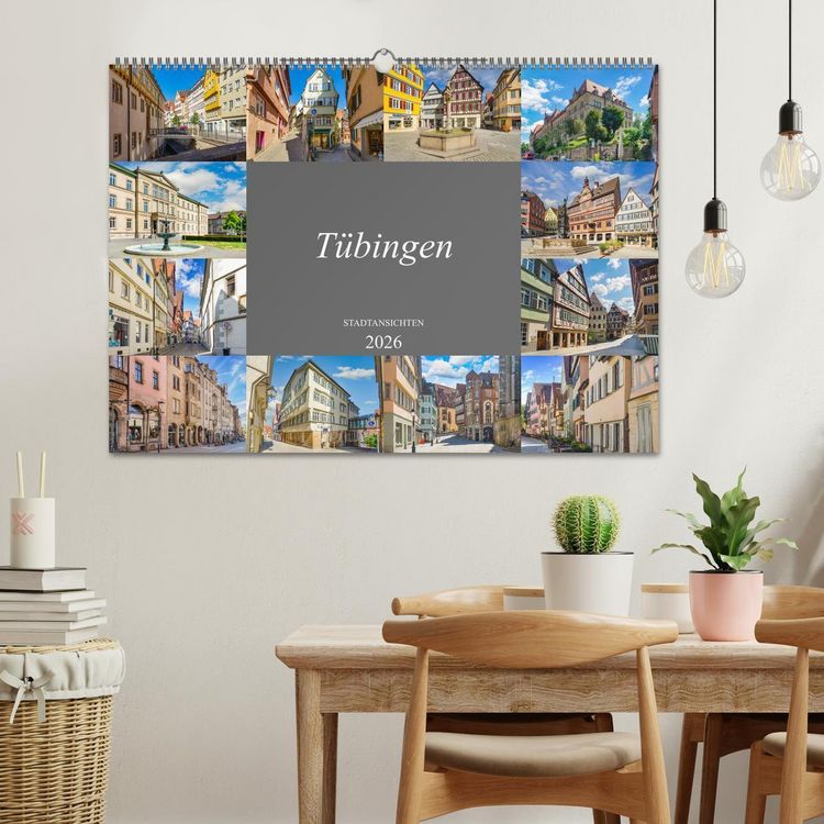 Produktbild: T&uuml;bingen Stadtansichten (Wandkalender 2026 DIN A2 quer), CALVENDO Monatskalender