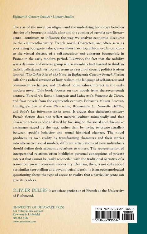 Produktbild: Other Rise of the Novel in Eighteenth-Century French Fiction