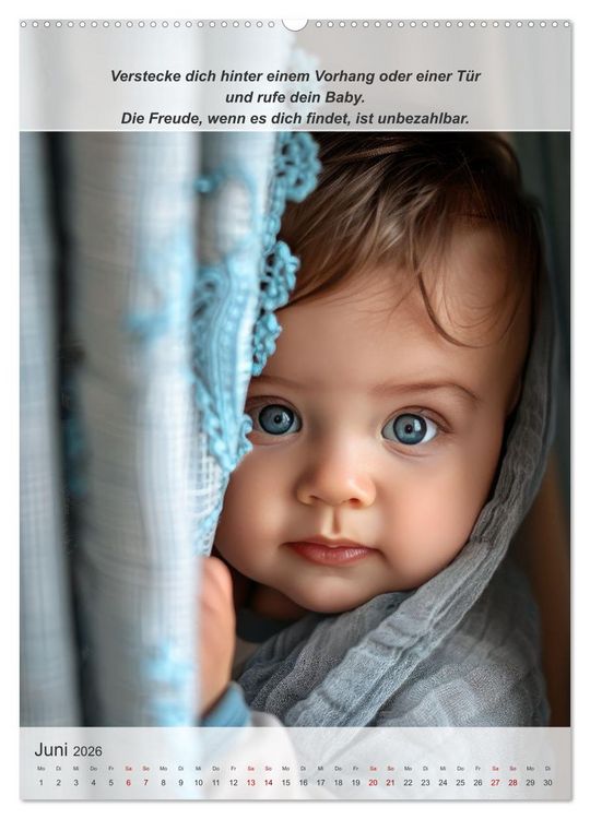 Produktbild: Keine Langeweile mehr f&uuml;r ihr Baby (hochwertiger Premium Wandkalender 2026 DIN A2 hoch), Kunstdruck in Hochglanz