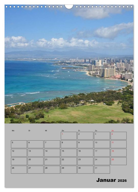Produktbild: Hawaii - Land of Aloha (Wandkalender 2026 DIN A3 hoch), CALVENDO Monatskalender