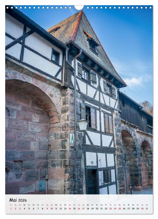 Produktbild: N&uuml;rnberg - Die faszinierende historische Altstadt (Wandkalender 2026 DIN A3 hoch), CALVENDO Monatskalender