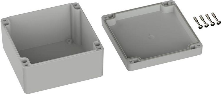 Produktbild: TRU COMPONENTS TC-9065460 Outdoor-Geh&auml;use 122 x 120 x 55 Polycarbonat Lichtgrau (RAL 7035) 1 St.