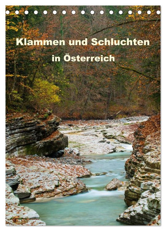 Produktbild: Klammen und Schluchten in &Ouml;sterreich 2026 (Tischkalender 2026 DIN A5 hoch), CALVENDO Monatskalender