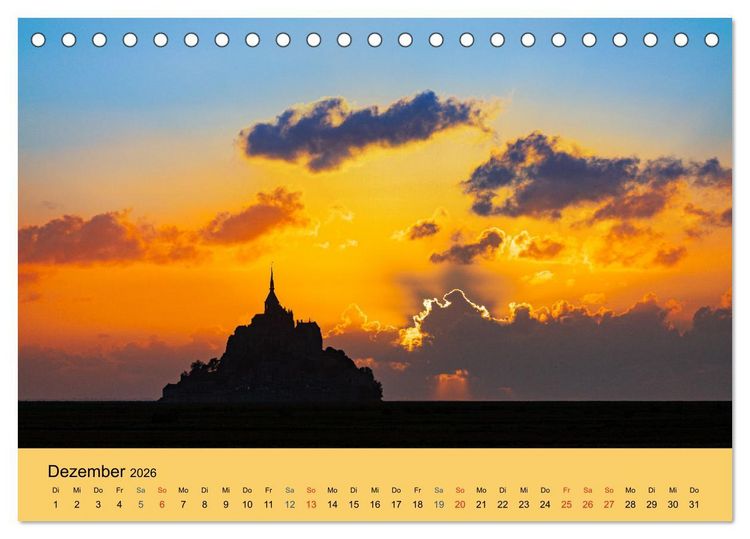 Produktbild: Sonnenunterg&auml;nge an der Atlantikk&uuml;ste (Tischkalender 2026 DIN A5 quer), CALVENDO Monatskalender