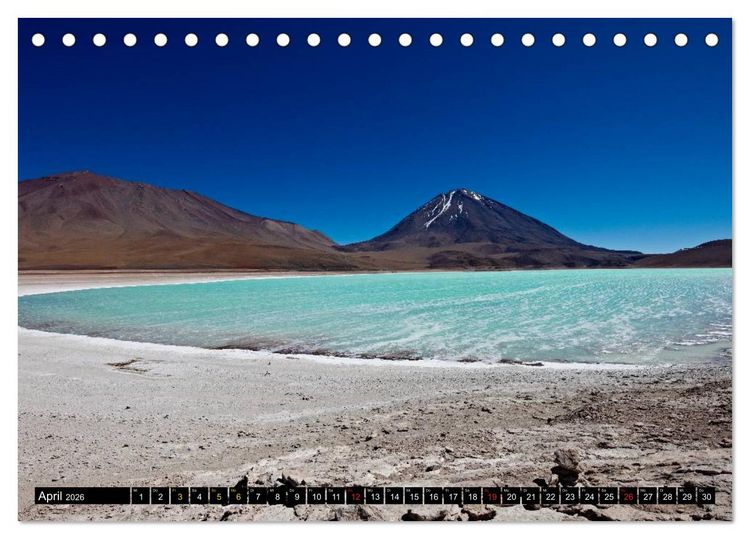 Produktbild: Bolivien Andenlandschaften (Tischkalender 2026 DIN A5 quer), CALVENDO Monatskalender
