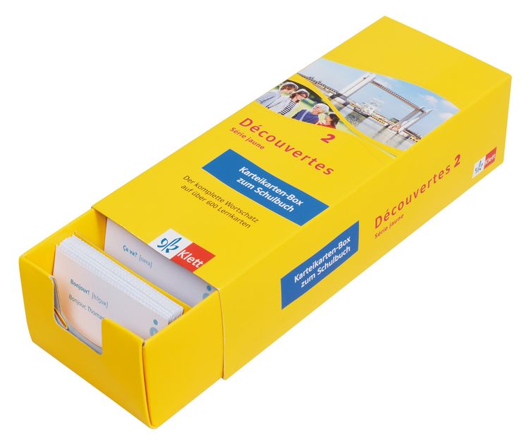 Produktbild: D&eacute;couvertes 2 S&eacute;rie jaune - Vokabel-Lernbox zum Sch&uuml;lerbuch