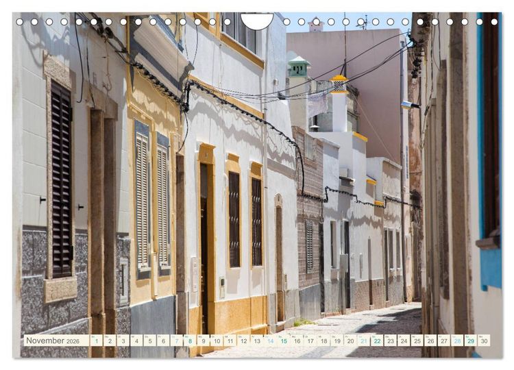 Produktbild: Algarve real - Impressionen aus Olh&atilde;o und Tavira (Wandkalender 2026 DIN A4 quer), CALVENDO Monatskalender