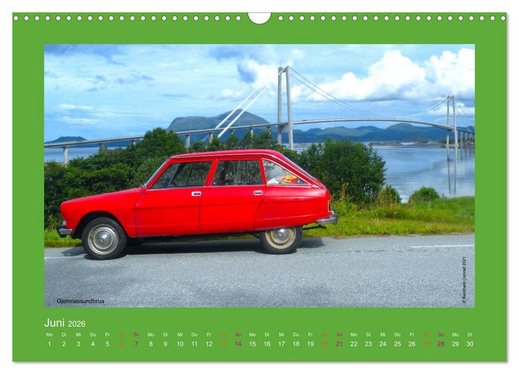Produktbild: Abenteuer Citroen Ami 8 (Wandkalender 2026 DIN A3 quer), CALVENDO Monatskalender