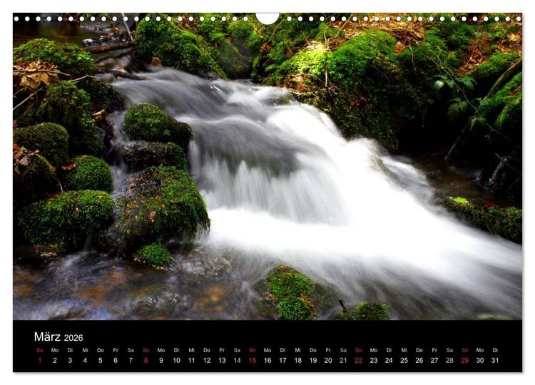 Produktbild: Geheimnisvolle B&auml;che und Fl&uuml;sse (Wandkalender 2026 DIN A3 quer), CALVENDO Monatskalender