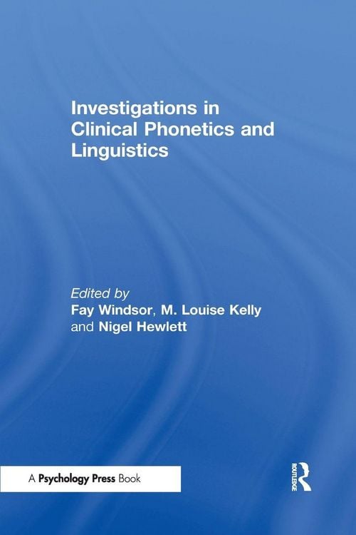 Produktbild: Investigations in Clinical Phonetics and Linguistics