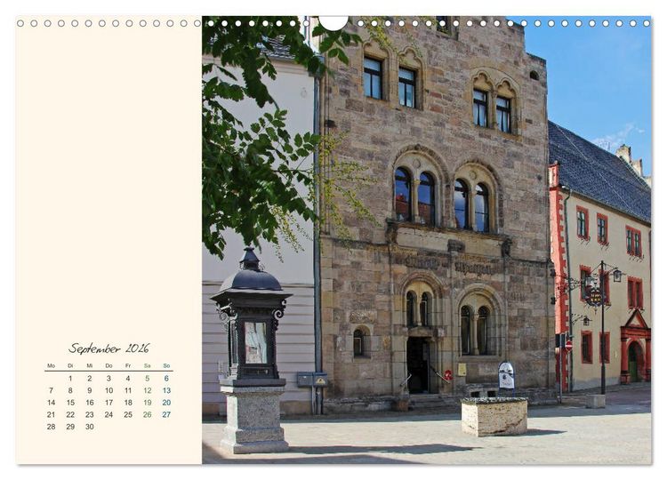 Produktbild: Saalfeld an der Saale &ndash; mein Streifzug durch die historische Altstadt (Wandkalender 2026 DIN A3 quer), CALVENDO Monatskalender