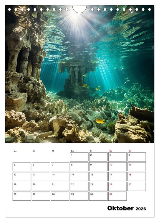 Produktbild: T&uuml;rkisblauer Genuss (Wandkalender 2026 DIN A4 hoch), CALVENDO Monatskalender