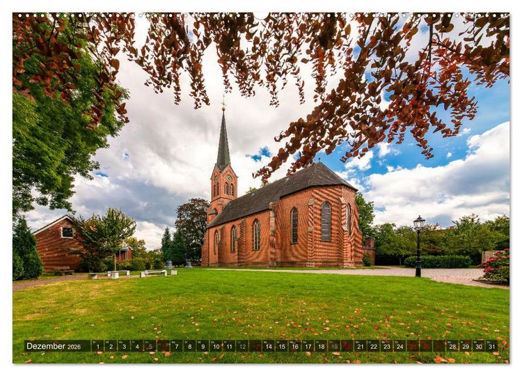 Produktbild: Papenburg - Venedig des Nordens (hochwertiger Premium Wandkalender 2026 DIN A2 quer), Kunstdruck in Hochglanz