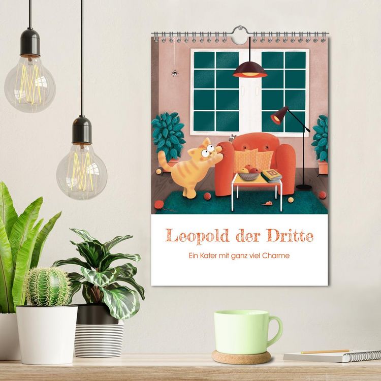 Produktbild: LEOPOLD DER DRITTE - Ein Kater mit ganz viel Charme (Wandkalender 2026 DIN A4 hoch), CALVENDO Monatskalender