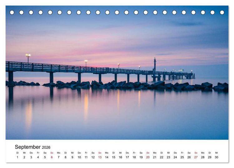 Produktbild: Fischland-Dar&szlig; - Stimmungsvolle Augenblicke (Tischkalender 2026 DIN A5 quer), CALVENDO Monatskalender
