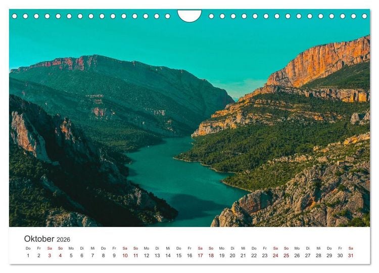 Produktbild: Spanien Luftaufnahmen (Wandkalender 2026 DIN A4 quer), CALVENDO Monatskalender