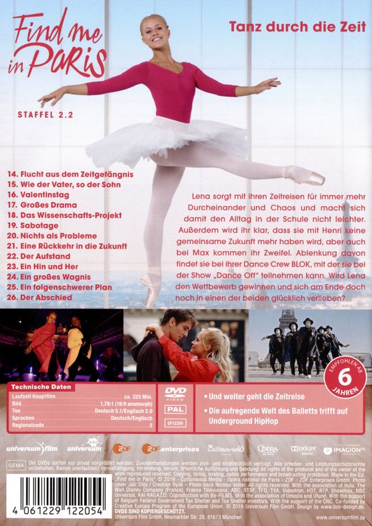 Produktbild: Find me in Paris - Staffel 2.2 [2 DVDs]