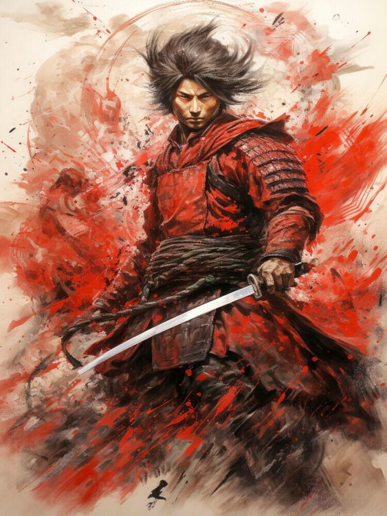 Produktbild: CALVENDO Puzzle Der siegreiche Samurai | 1000 Teile Lege-Gr&ouml;&szlig;e 64x48cm Foto-Puzzle f&uuml;r gl&uuml;ckliche Stunden