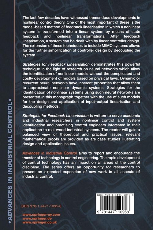 Produktbild: Strategies for Feedback Linearisation