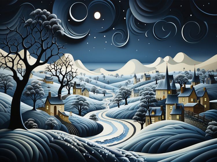 Produktbild: CALVENDO Puzzle Stille Nacht | 2000 Teile Lege-Gr&ouml;&szlig;e 90x67cm Foto-Puzzle f&uuml;r gl&uuml;ckliche Stunden