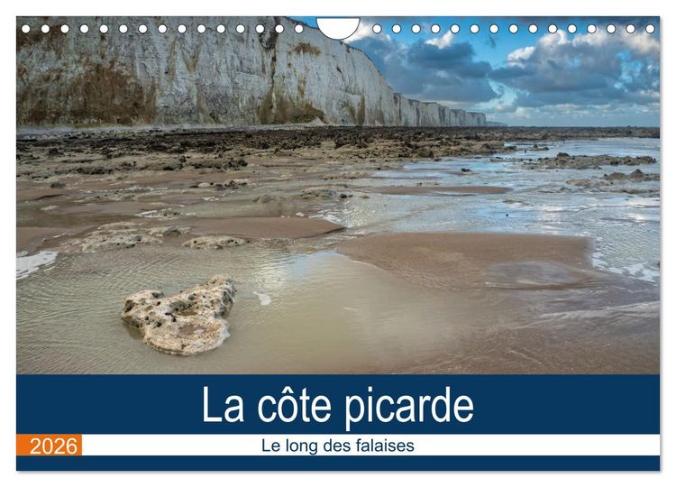 Produktbild: La c&ocirc;te picarde Le long des falaises (Calendrier mural 2026 DIN A4 vertical), CALVENDO calendrier mensuel