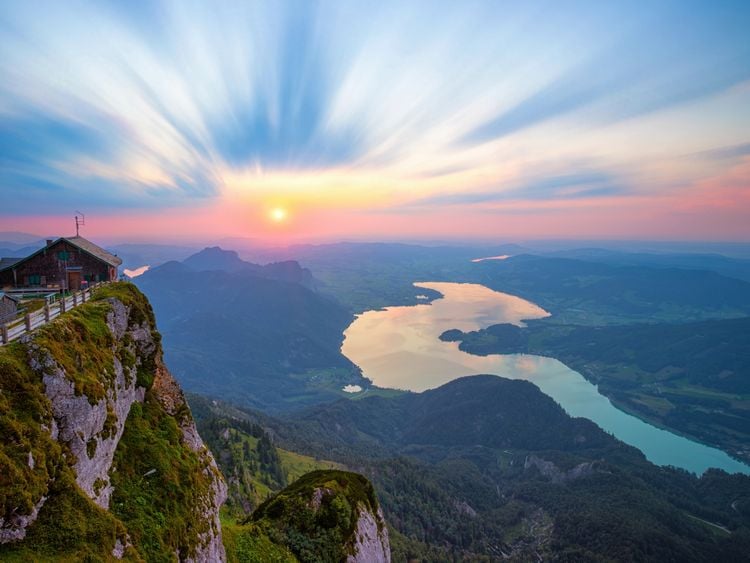 Produktbild: CALVENDO Puzzle Abendstimmung auf der Schafbergspitze | 1000 Teile Lege-Gr&ouml;&szlig;e 64x48cm Foto-Puzzle f&uuml;r gl&uuml;ckliche Stunden