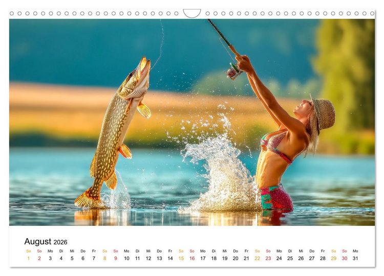 Produktbild: Hei&szlig; auf Hecht (Wandkalender 2026 DIN A3 quer), CALVENDO Monatskalender