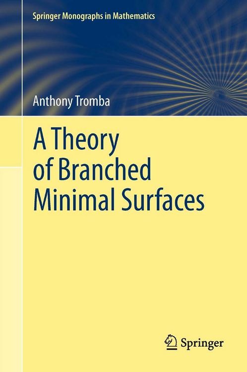 Produktbild: A Theory of Branched Minimal Surfaces